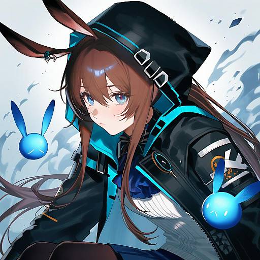 Illustration of Amiya (guard) (arknights), arknights in the style of Kisw2010