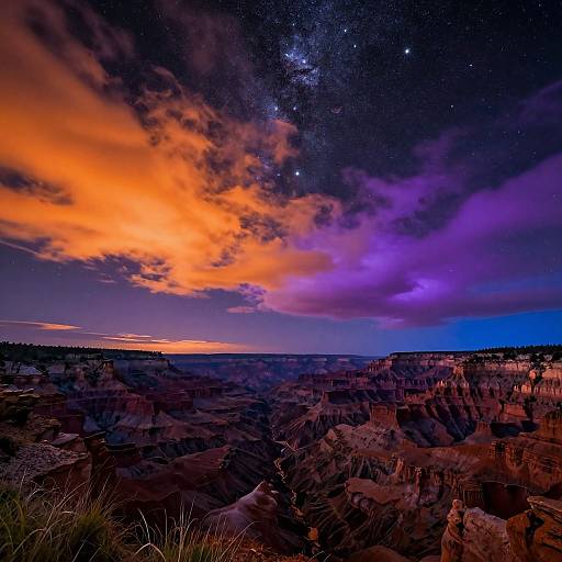 Mesmerizing Celestial Landscape at Dusk