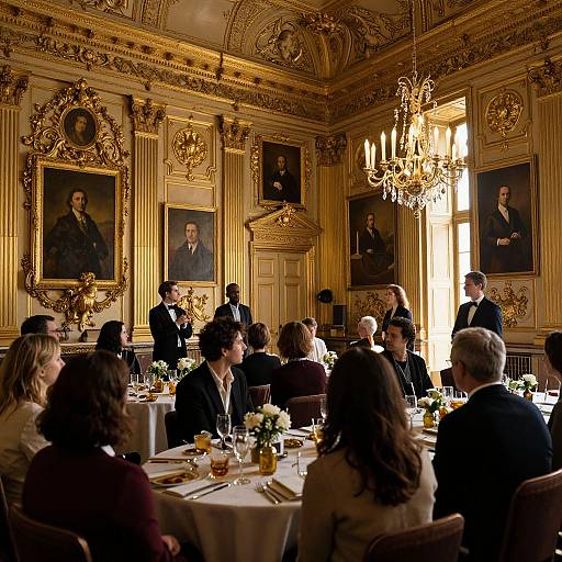 Golden Hall of Timeless Elegance