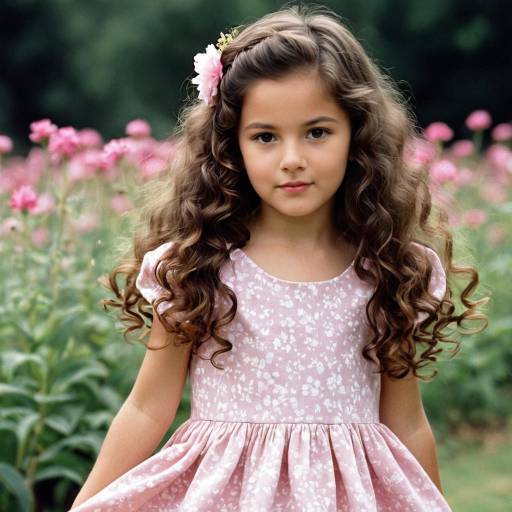 Charming Princess in a Pink Dress