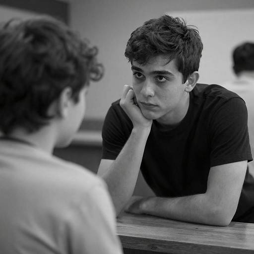 Young Man Intently Listening