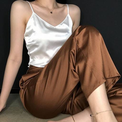 Close-Up Satin Fashion Portrait