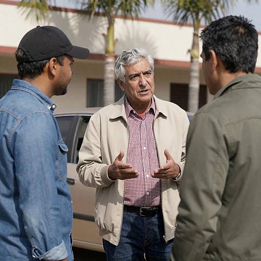Engaging Conversation Among Friends Outdoors