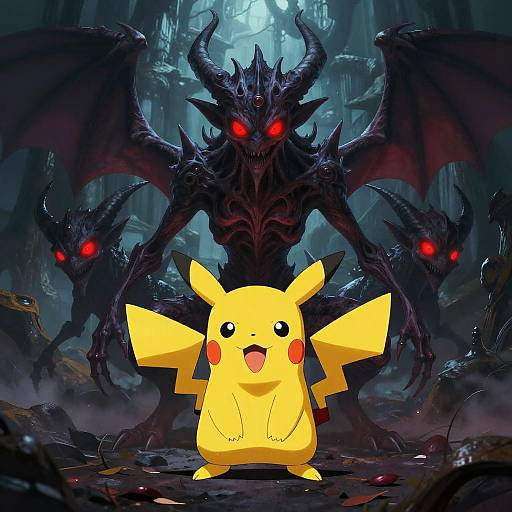 Demonic Pokemon in Dark Fantasy
