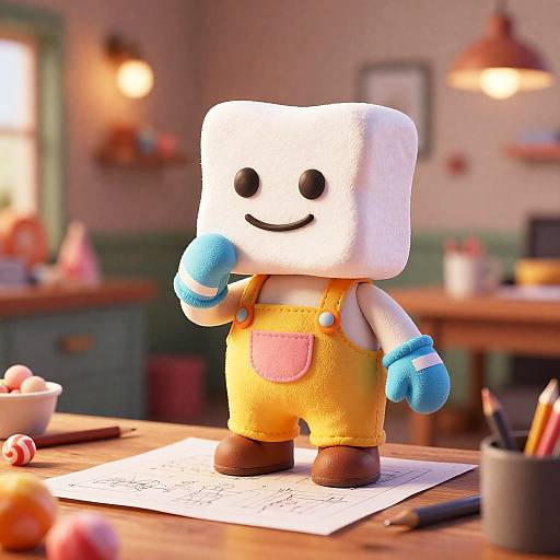 Petite Marshmallow Mechanic in Candy Workshop