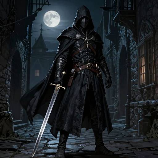 Medieval Assassin Fashion Sketch