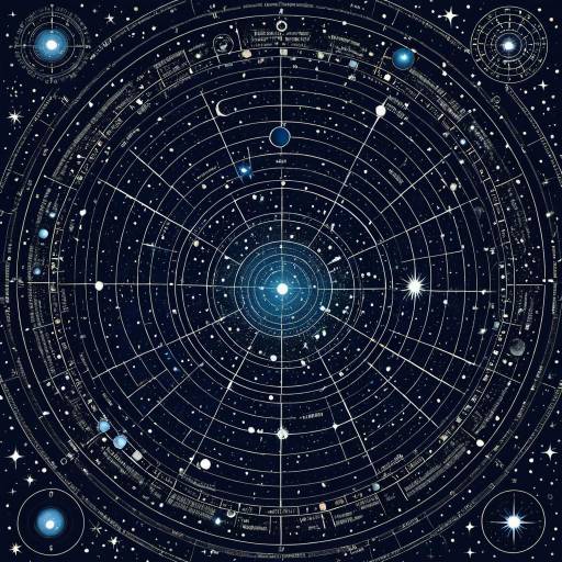 Celestial Treasure Map with Vibrant Details