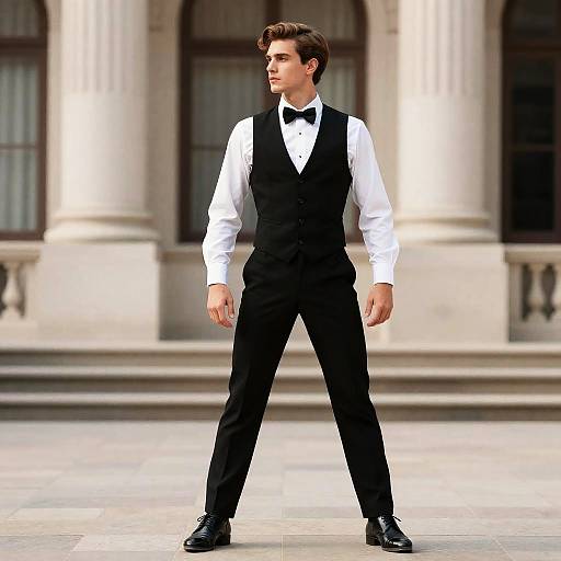 Retro Dance Costume Man Portrait