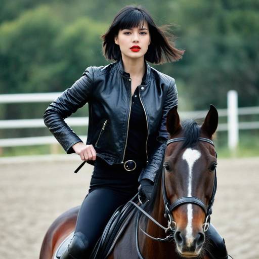 Dynamic Solo Horseback Riding Portrait