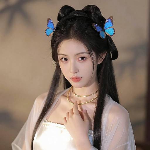 Mystical Asian Woman with Glowing Object