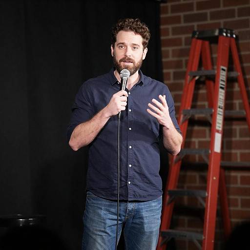 Stand-up Comedian on Stage Spotlight
