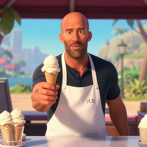 Jason Statham as Ice Cream Vendor