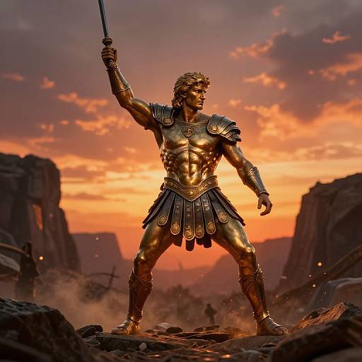 Achillesmon Heroic Sunset Warrior