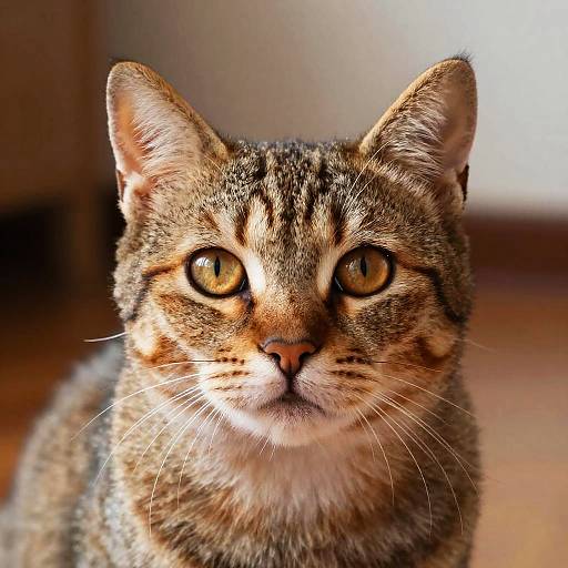 Amber-Eyed Orange Gray Tabby Portrait