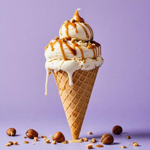 Indulgent Hazelnut Ice Cream Delight