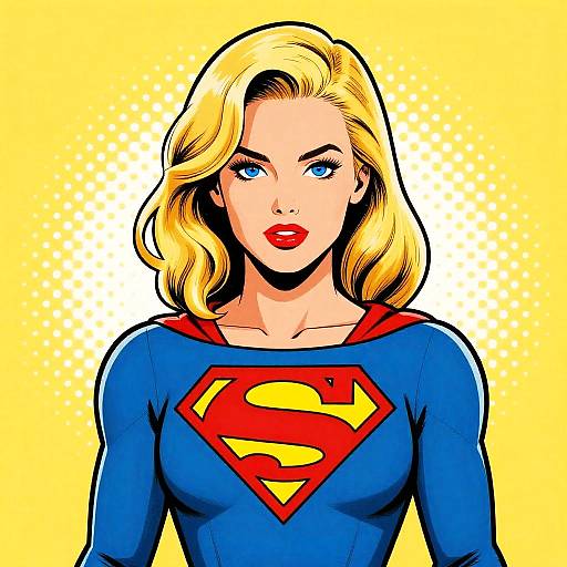 Pop Art Superheroine Portrait