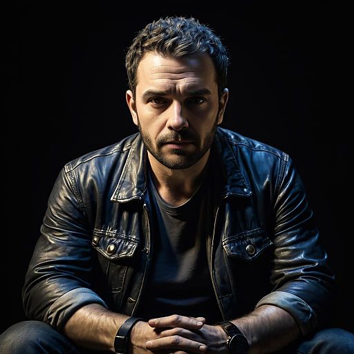 Dramatic Portrait of a Rugged Man Dramatic Portrait of a Rugged Man
