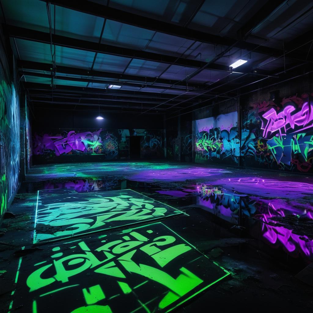 Haunting Glow in Abandoned Warehouse