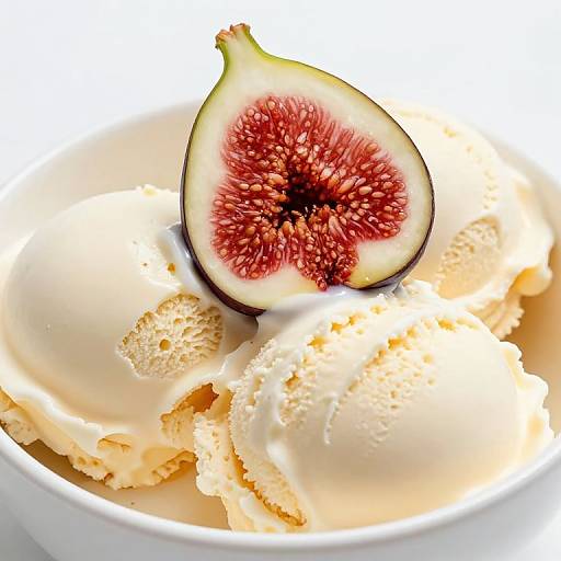 Vanilla Ice Cream with Fresh Fig