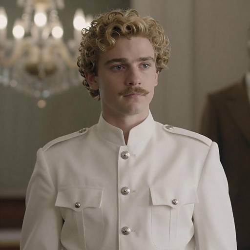 Young Man in Military Uniform Portrait
