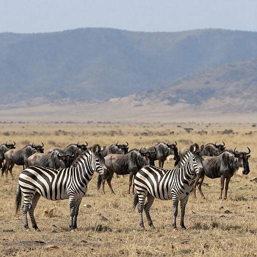 Serene African Savanna Wildlife Scene
