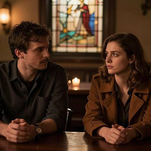 Intimate Bar Scene with Soft Lighting