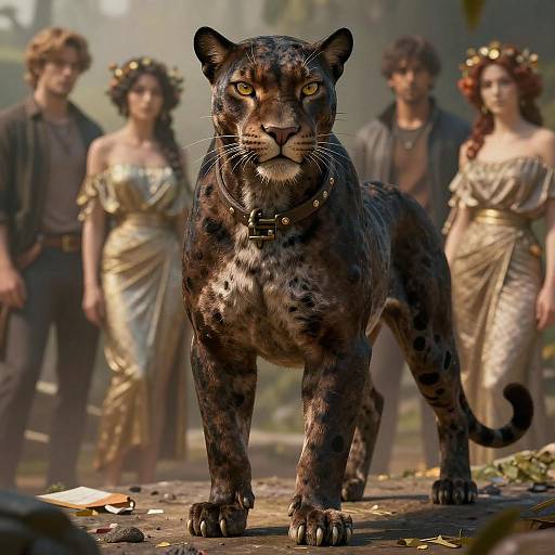 Cinematic Panther Creature Portrait in HD