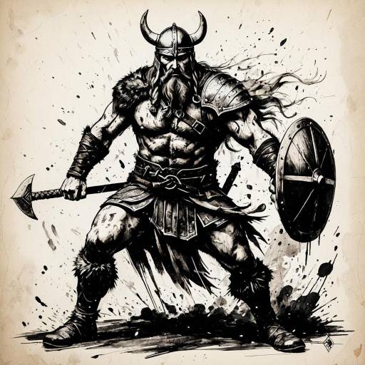 Viking Warrior Illustration