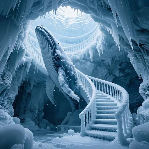 Spiral Staircase Inside Frozen Whale