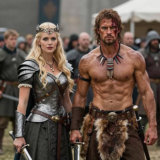 Medieval Fantasy Warriors with Swords