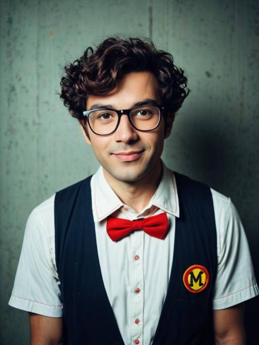 Funny Nerd Costume Cosplay Portrait