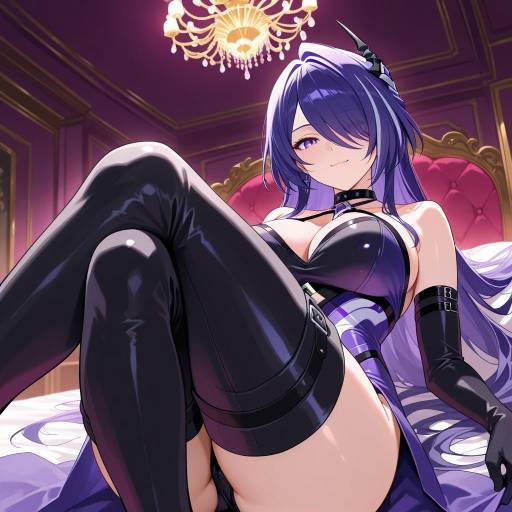 Enchanting Girl in a Moonlit Room