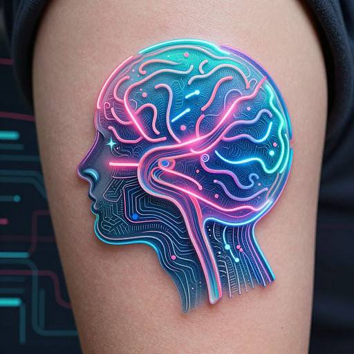 AI Neural Network Tattoo Design