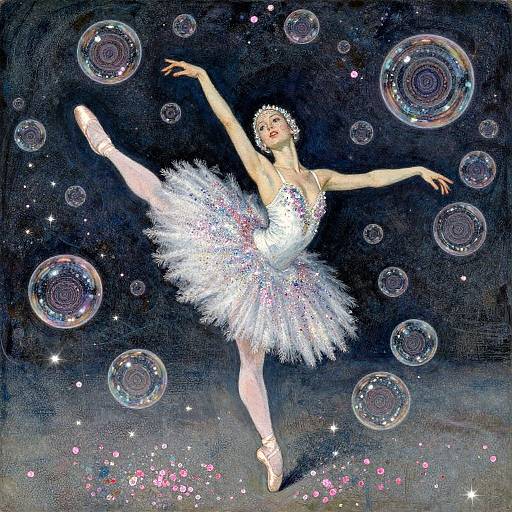 Glittering Ballet Dance with Magical Glow