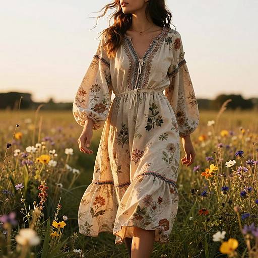 Bohemian Chic Dresses in Meadow