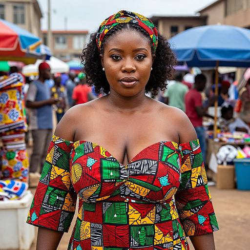 Authentic Nigerian Woman in Ankara