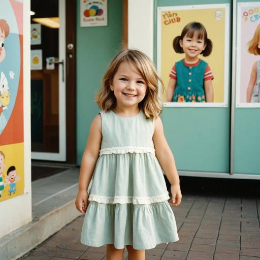 Charming Toddler Fashion Portrait Outdoors