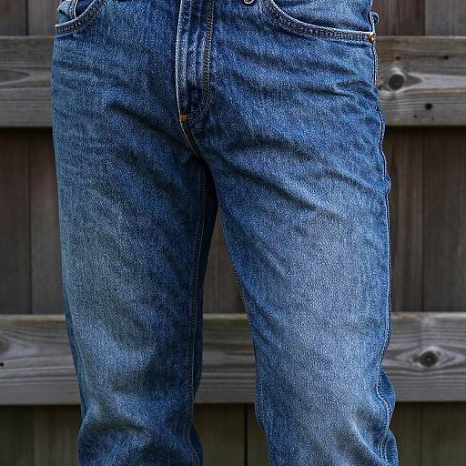 Close-Up Rustic Cowboy Denim Texture