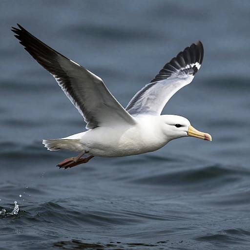 Albatross Flying Over Ocean