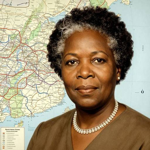 Rosa Parks Portrait with Montgomery Map