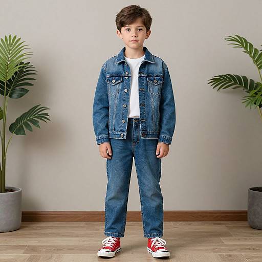 Realistic Male in Paperbag Jeans Outfit