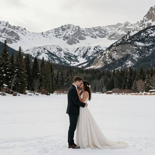 Winter Elopement in Rocky Mountains