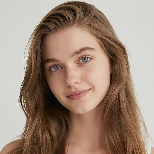 Bright Portrait of a Young Woman