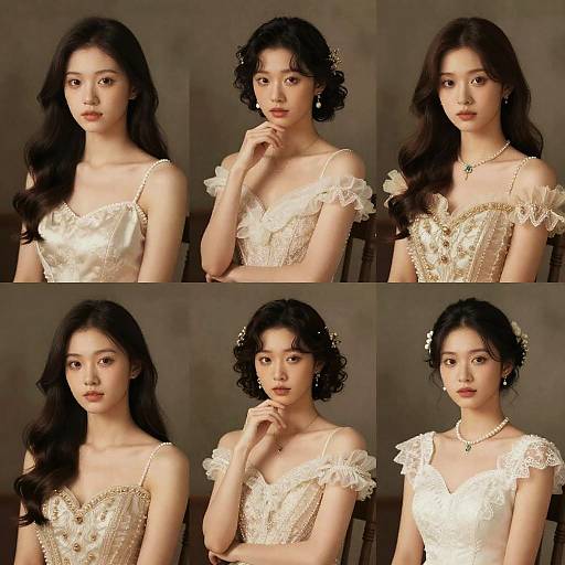 Elegant AI-Enhanced Classic Portraits