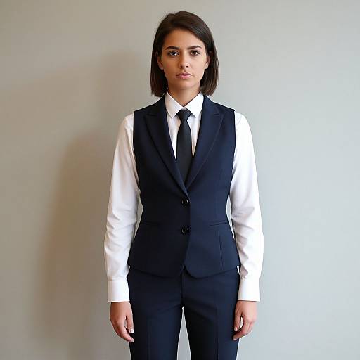 Woman in Suit and Waistcoat