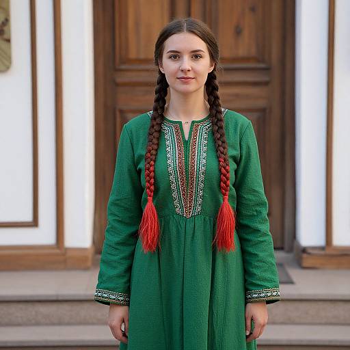 Russian Woman in Traditional Dress
