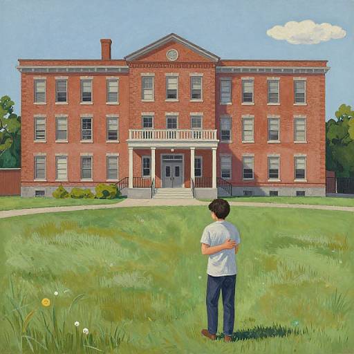 Naïve Art: Solitary Patient in Garden