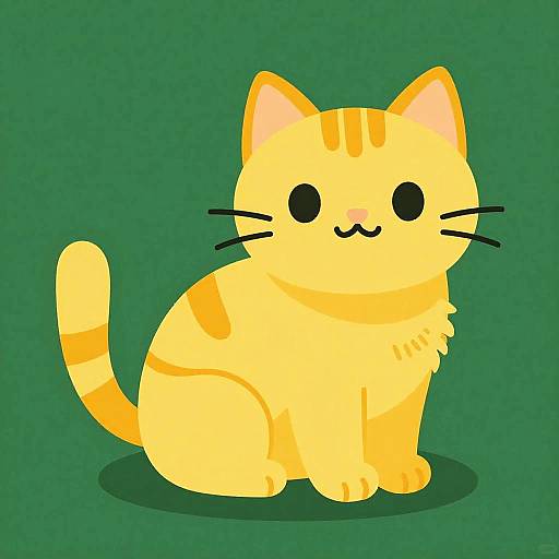 Colorful Cat Vector Illustration