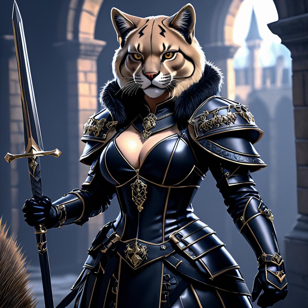 Gothic Cougar Combat Strategist Artwork