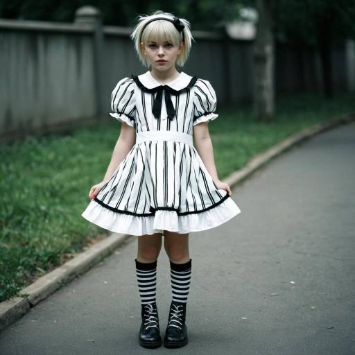 Whimsical Gothic Girl Costume for Kids